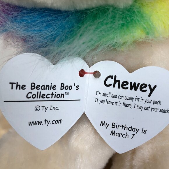 New w/Tag Ty MEDIUM SIZE  Beanie Boos Chewey the Chihuahua - Picture 7 of 9